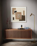 Textile Geometry - 01 102×102cm - | Bella Home Art