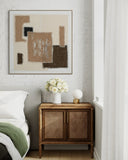 Textile Geometry - 01 102×102cm - | Bella Home Art