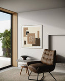 Textile Geometry - 01 102×102cm - | Bella Home Art