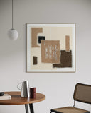 Textile Geometry - 01 102×102cm - | Bella Home Art