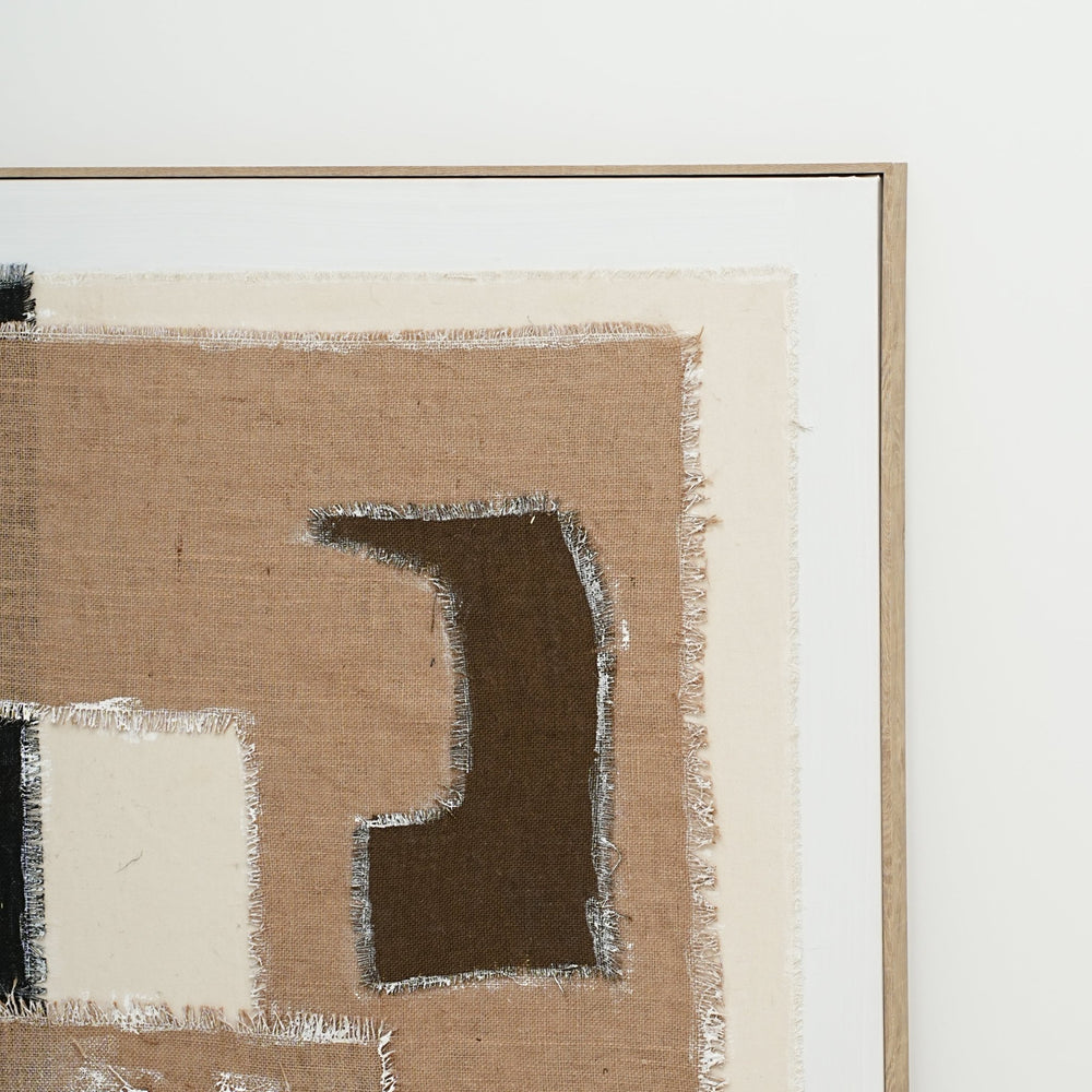 Textile Geometry - 02 102×102cm - | Bella Home Art