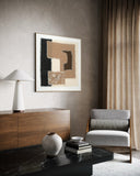 Textile Geometry - 02 102×102cm - | Bella Home Art