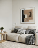 Textile Geometry - 02 102×102cm - | Bella Home Art