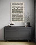 Tribal Rhythm Lines 82×122cm - Textured Wall Art | Bella Home Art