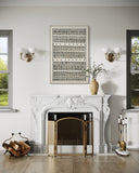 Tribal Rhythm Lines 82×122cm - Textured Wall Art | Bella Home Art
