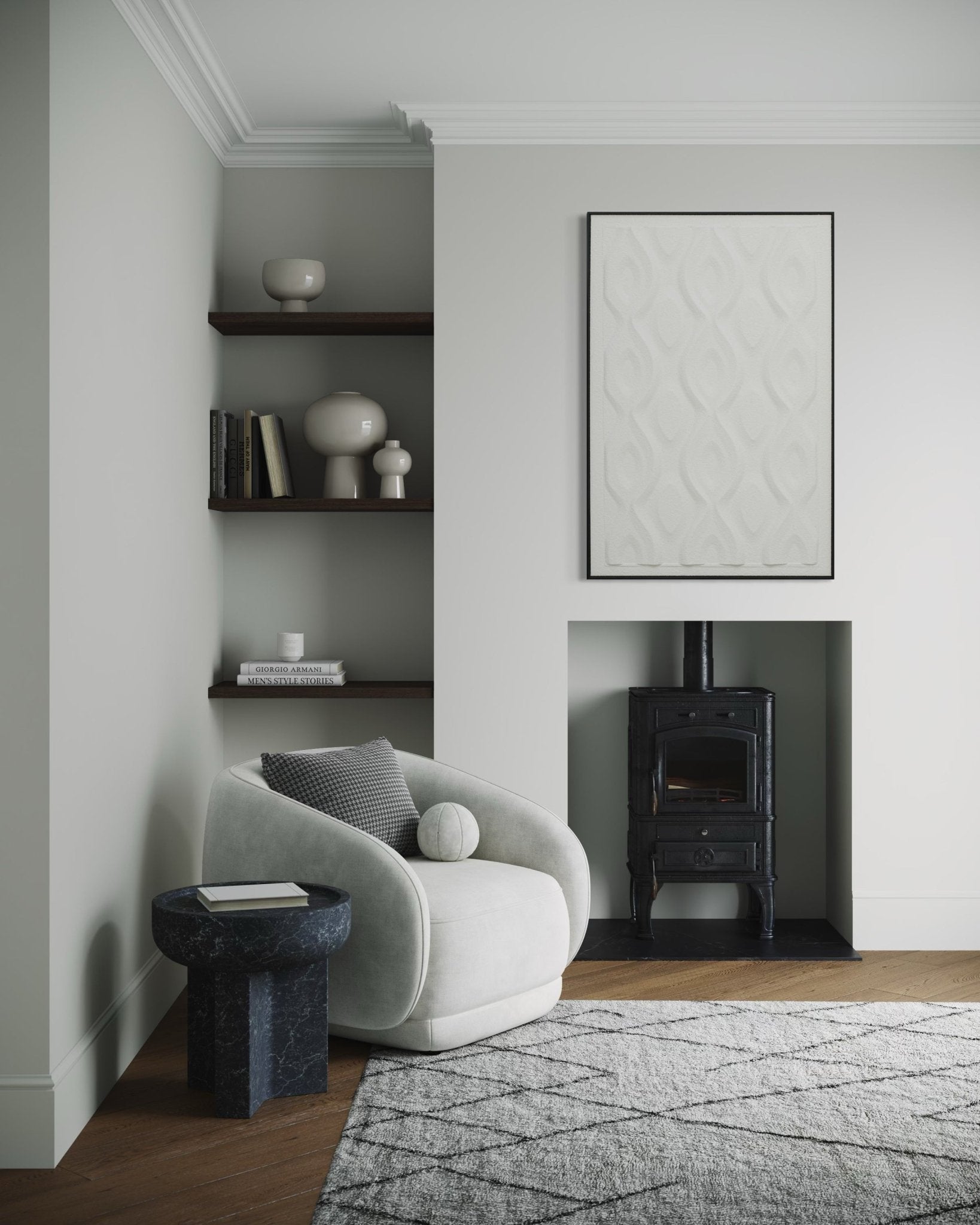 Waveform Serenity 82×122cm - | Bella Home Art