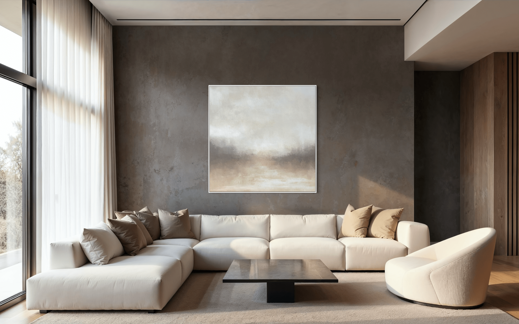 Whisper of Light 120×120 cm – artwork detail 10