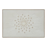 White Radiant Burst 82×122cm - | Bella Home Art