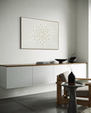 White Radiant Burst 82×122cm - | Bella Home Art