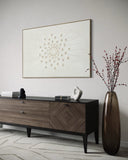 White Radiant Burst 82×122cm - | Bella Home Art