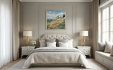 Wild Coastal Meadow 100×100cm - Hand - Painted Oil Painting | Bella Home Art